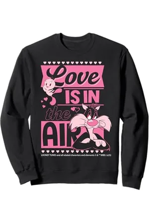 LOONEY TUNES Liebe ist in der Luft Netter Cartoon-Liebesspaß Sweatshirt