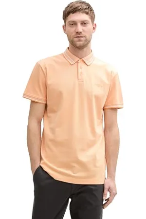 TOM TAILOR Basic T-Shirt aus Baumwolle, Peachy orange, XXXL