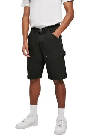 Urban classics Herren Double Knee Carpenter Shorts, Black, 42