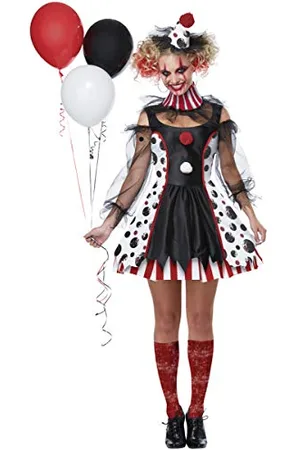 California Costumes Gruseliges Clown-Kostüm für Damen, Schwarz, M
