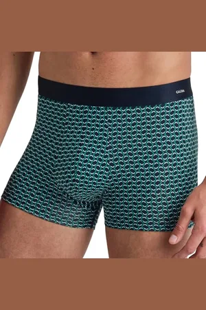 Calida Cotton Code Design Boxershorts Herren, weicher Elastikbund, Single Jersey, ohne Eingriff