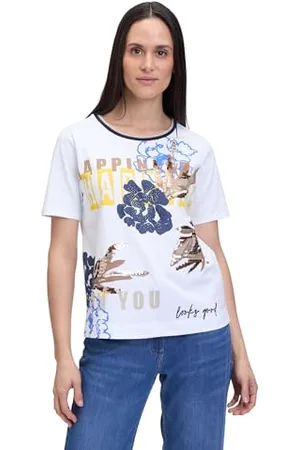 Betty Barclay Damen Basic Shirt mit Rippbündchen ,44