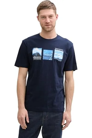 TOM TAILOR Langarmshirt mit Kapuze, Sky Captain Blue, S