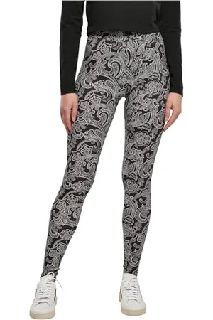 Urban classics Damen Ladies Soft AOP Leggings Yoga Pants, , L