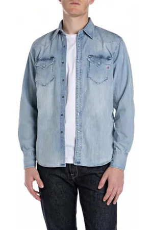 Replay Herren Regular fit Jeanshemd