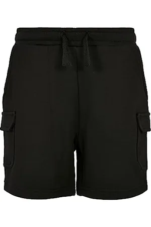 Urban classics Jungen Boys Organic Cargo Sweat Shorts Cargos, Black, 134/140