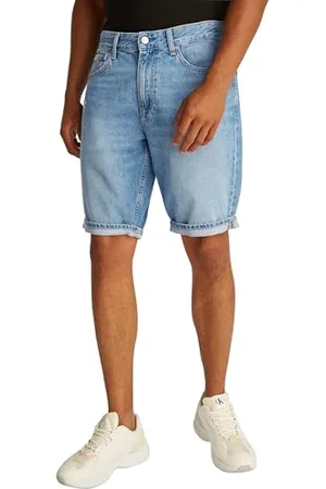 Calvin Klein Herren Jeans Shorts Regular Knielang, Blau (Denim Medium), 30W