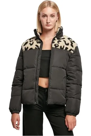 Urban classics Damen TB5439-Ladies AOP Sherpa Mixed Puffer Jacket Jacke, , M