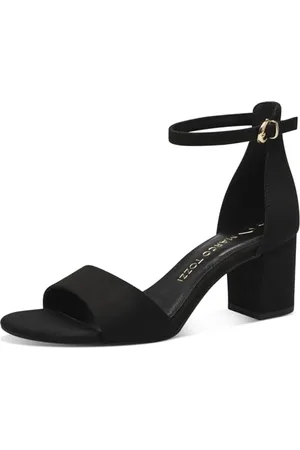 Marco Tozzi Damen Sandalen mit Absatz mit Riemen Elegant, (Black), 36 EU