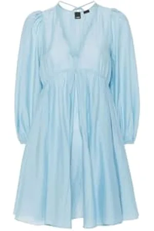 Pinko Damen Beowulf Kleid Voile Seide Baumwolle Cocktailkleid, , 42