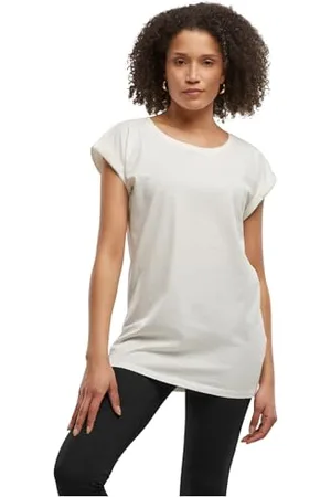 Build Your Brand Damen Ladies Extended Shoulder Tee T-Shirt, , XL