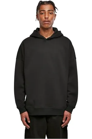 Build Your Brand Herren BY199-Oversized Cut On Sleeve Hoody Kapuzenpullover, Black, S