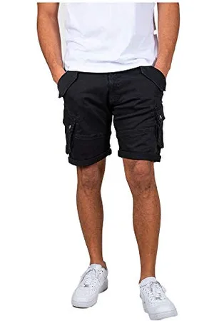 Alpha Industries Herren Combat Shorts, Black, 33