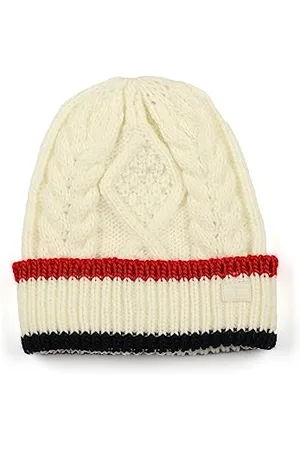 Tommy Hilfiger Damen Mütze mit Zopfmuster, , Einheitsgröße