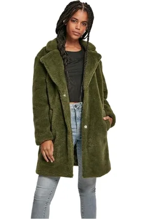 Urban classics Damen Ladies Oversized Sherpa Coat Mantel, , XXXX-Large (Herstellergröße: 4XL)