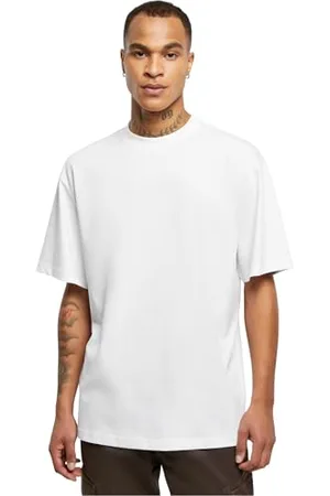 Urban classics Herren T-Shirt Tall Tee 2-Pack, 2er Pack T-Shirt für Männer, Baumwolle, gerippter Rundhals, , XXL