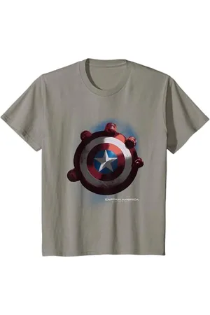 Marvel Kinder Captain America Red Hulk Grabbing Shield T-Shirt