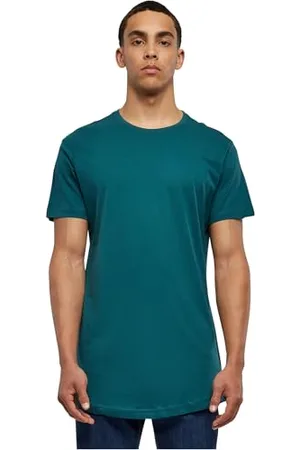 Urban classics Herren Shaped Long Tee T-Shirt, Grün (Jaspis 1149), XS