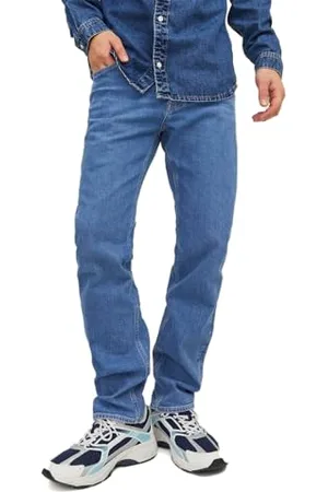 JACK & JONES Male Tapered fit Jeans JJIMIKE JJORIIGINAL AM 385 Tapered fit Jeans
