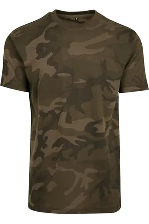 Build Your Brand Mens BY109-Camo Round Neck Tee T-Shirt, , XXL