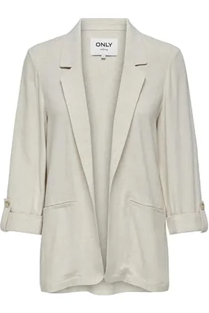 ONLY Damen Onlsiesta 3/4 Open Linen Bl TLR Blazer, , 42