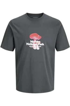 JACK & JONES JACK&JONES Herren JORVERMONT Nature Front Tee SS Crew Neck T-Shirt, , XXL