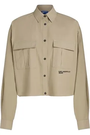 Karl Lagerfeld Damen Boxy Utility Shirt, , S EU