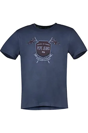 Pepe Jeans Herren Sal T-Shirt, Blue (Dulwich), S