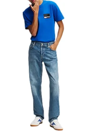 Karl Lagerfeld Straight Denim, Men, Blue, Jeans