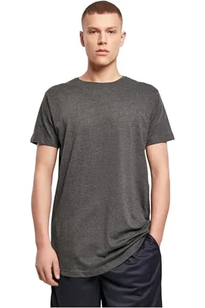 Build Your Brand Herren Shaped Long Tee T-Shirt, , XS