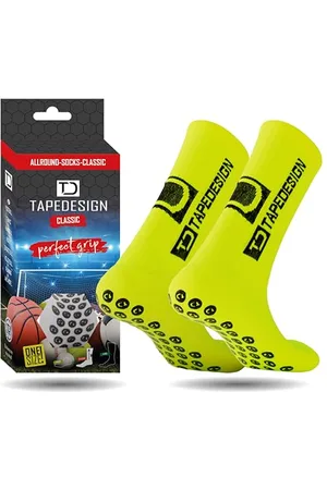 Tapedesign Unisex Allround Classic Socken, Neo Yellow, Einheitsgröße EU