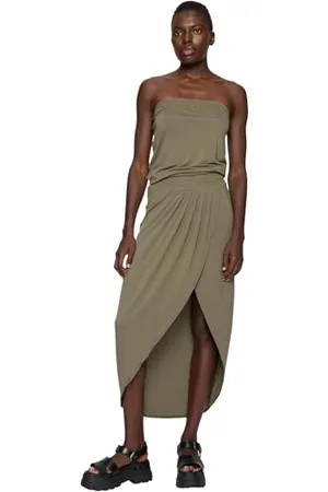Urban classics Damen Ladies Viscose Bandeau Dress Kleid, , XL Große Größen EU