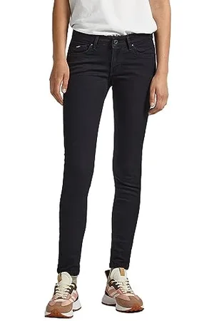 Pepe Jeans Damen Pixie Jeans, Schwarz (Denim-xg1), 24W / 30L EU