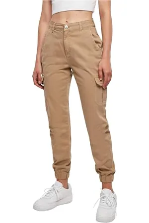 Urban classics Damen Ladies High Waist Cargo Pants Hose, , 27