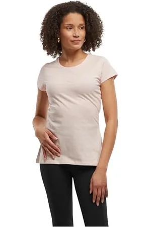 Build Your Brand Damen BB012-Ladies Basic Tee T-Shirt, pink, M