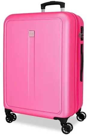 Roll Road Kambodscha, mittelgroßer Koffer, Rosa, 46 x 65 x 23 cm, starr, 3,7 kg, seitlicher Kombinationsverschluss, ABS, 3,7 kg, 56 l, ausziehbar, Rosa, Talla única, Mittelgroßer Koffer