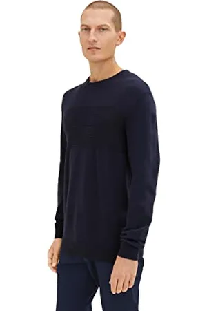 TOM TAILOR Herren 1035763 Pullover, 10668-Sky Captain Blue, M