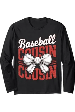 Family 365 Baseball-Cousin niedliches Softball-Geschenk für Mädchen, Frauen, Teenager Langarmshirt