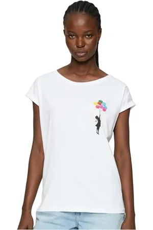Merchcode Damen Mp0000352-ladies Girl Floating Away T-Shirt, , XL EU