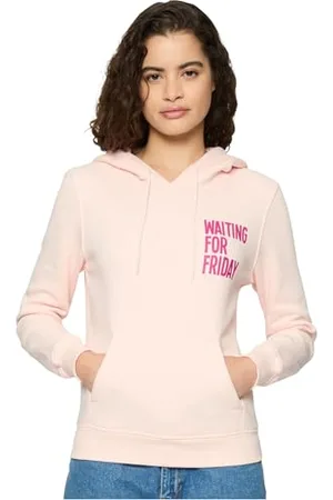 Mister Tee Damen Ladies Waiting for Friday Hoody XS pink