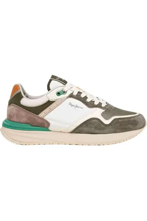 Pepe Jeans Herren Buster Pro Match M Sneak, Grün, Khaki-Grün, 41 EU