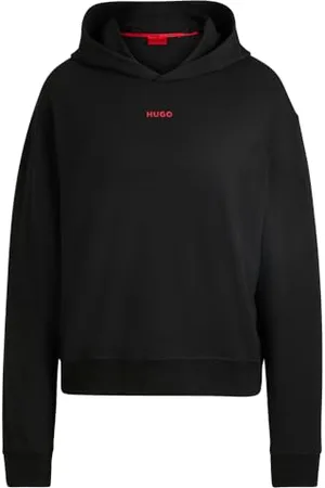 HUGO BOSS Damen Shuffle_Hoodie LOUNGEW Sweatshirt 50490594, Black1,3XL