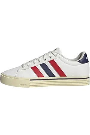 adidas Unisex Daily 4.0 Shoes Schuhe, Off White/Better Scarlet/Dark Blue