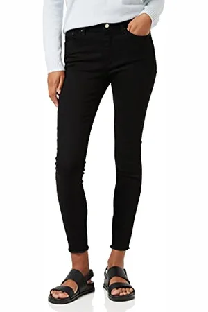 ONLY NOS Damen onlBLUSH MID SK ANK RAWJNS REA2343 NOOS Skinny Jeans, Schwarz , W29/L30 (Herstellergröße: M)