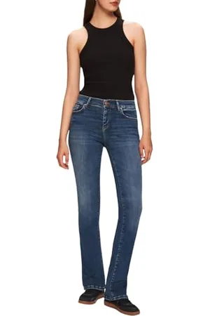 LTB Damen Fallon 400 - Bootcut Mid Rise Basic-5-Pocket Dark Wash aus Baumwollgemisch - Größe W32L36