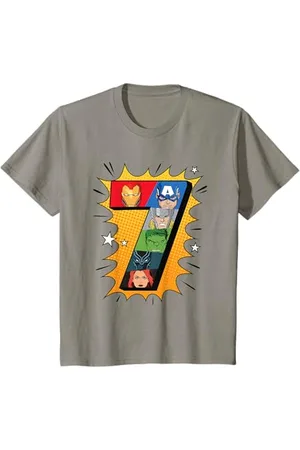 Marvel Kinder Comics 7 Geburtstag T-Shirt