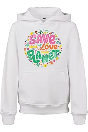 Mister Tee Herren Kids Save and Love Hoody 158/164 White