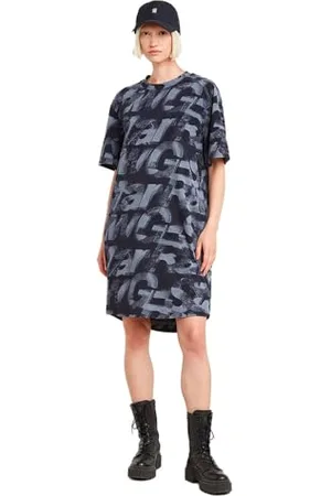 G-Star Sprayed Letters Loose r t Dress wmn
