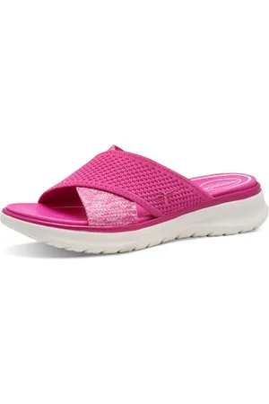 Tamaris Comfort Damen Pantoletten mit Chunky-Sohle Vegan, Rosa , 38 EU