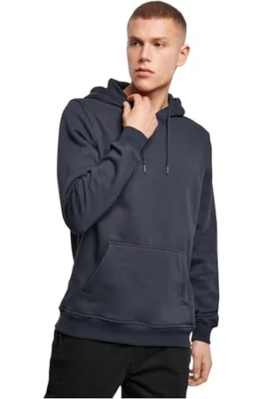 Build Your Brand Herren Heavy Hoody Jacke, Blau ( 00155), Large